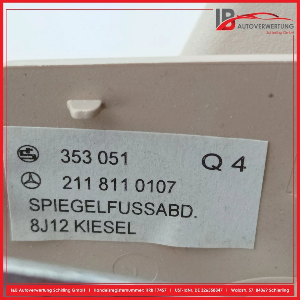 MERCEDES BENZ E-KLASSE W211 E320 Innenspiegel Rückspiegel 2118110107 353051 - Imagem 4 de 4