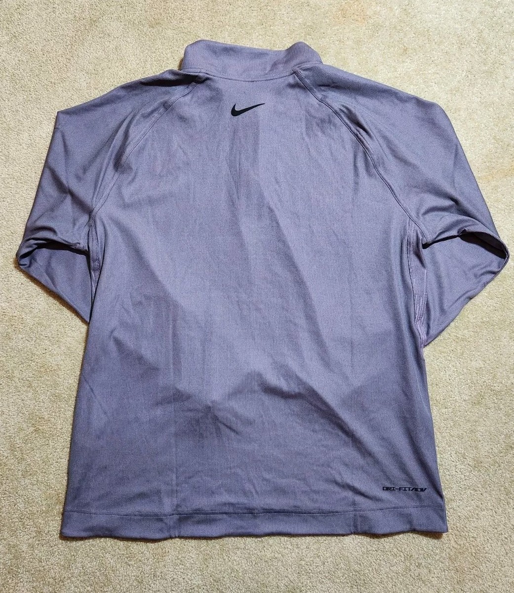 Nike Mens Sz L Tour ADV 1/2 Zip Golf Top FD5833-509 Daybreak