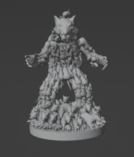 Rat King Monster Manual 28mm Scale DND D D Tabletop Miniature