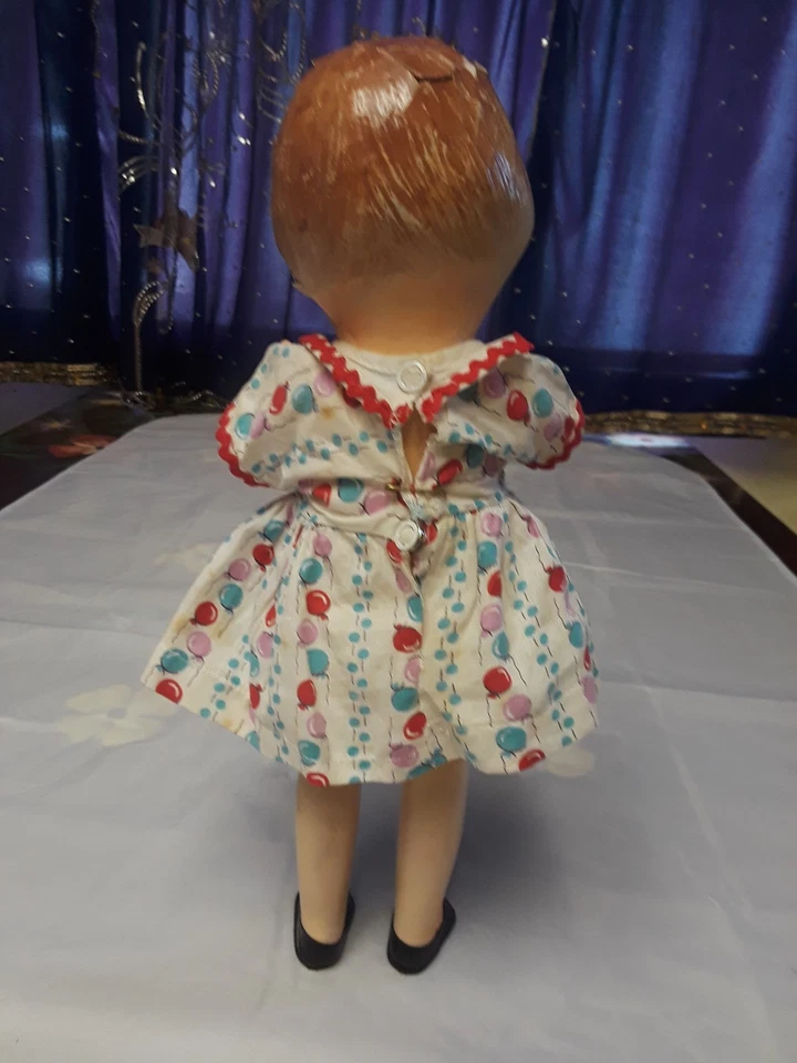 Muñeca de composición de producto de juguete Lil Sis 13" aprox. 1930 Foto 4 de 4