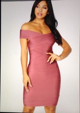 Fashion Nova Cross Body Dress, XS