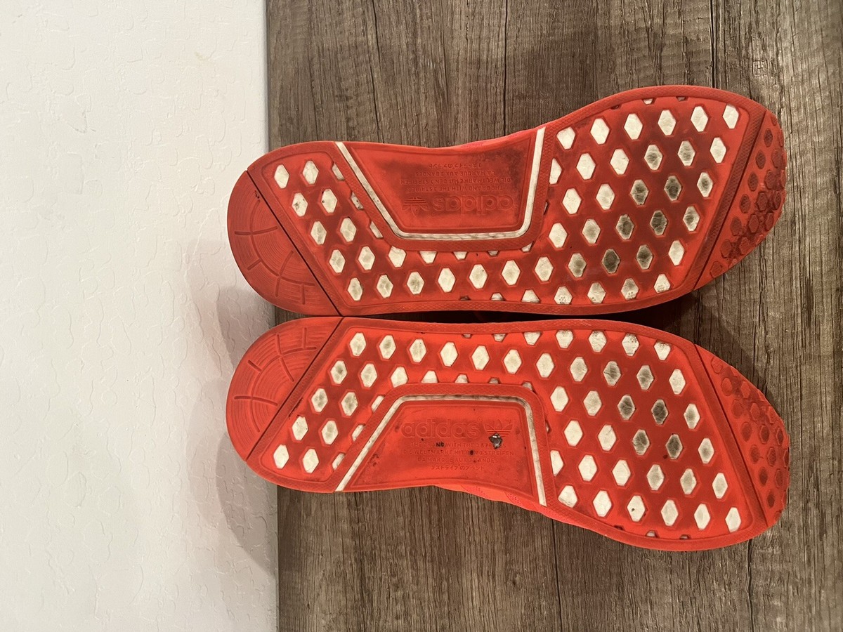 adidas NMD triple solar red brand new with box Adidas NMD R1 Triple Solar Red Size 14 M Pre Owned With  main image 2