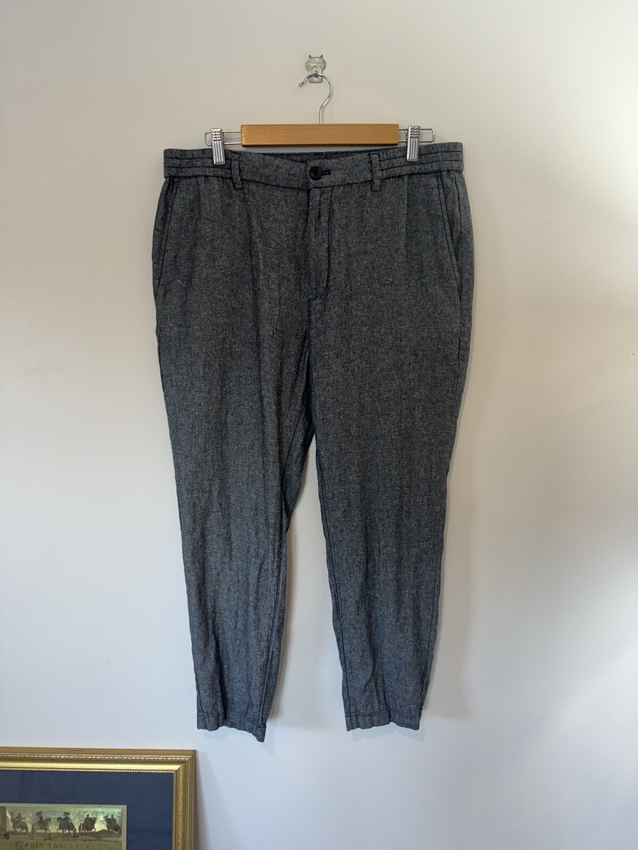 パンツ 00s Banana Republic navy linen slacks Wide-Leg Linen Pull-On Pant | Banana Republic