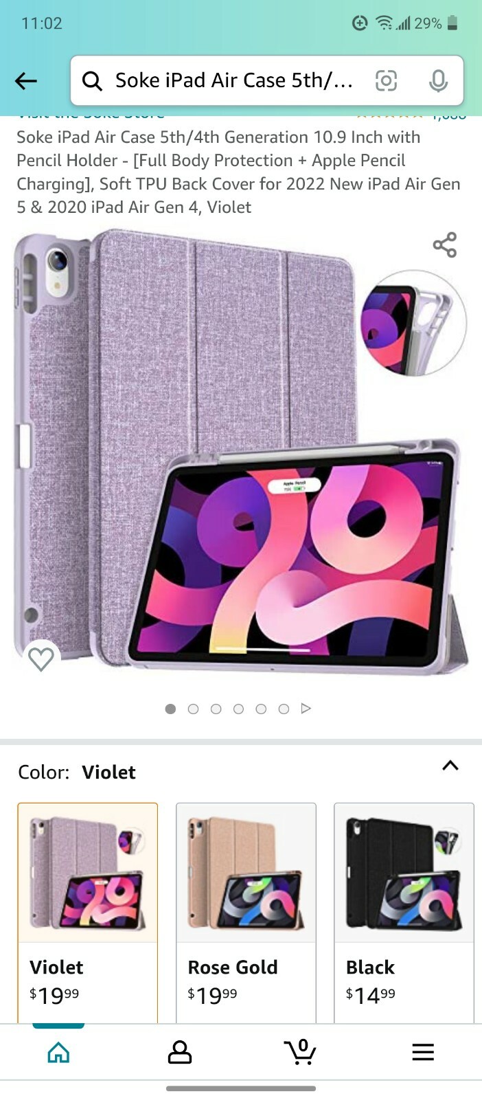 iPad 4th Generation Case - Sleek Purple Protective Cover-image