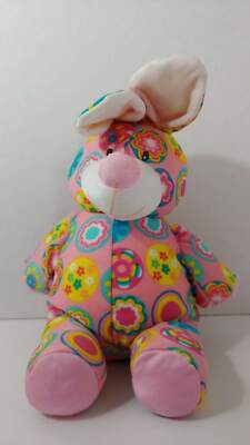 Oriental Trading Company Plush pink nylon Spandex flowers microbead bunny rabbit