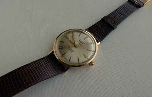 VINTAGE LONGINES 5 STARS ADMIRAL CAL 342 14K GOLD AUTOMATIC MENS WATCH RUNNING - 第 18/24 張圖片