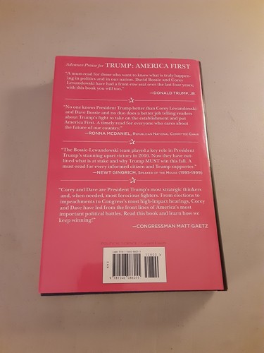 SIGNED x 2 Trump : America First - Corey R. Lewandowski /David N. Bossie HC 2020 - Picture 3 of 7