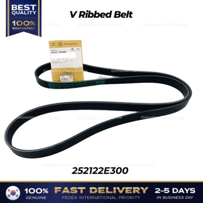 ⭐Genuine⭐ V Ribbed Belt 252122E300 for Hyundai Elantra Kia Forte