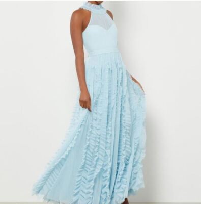 knee length dresses for ladies Pleated Plunging Neck Flower Lace Nude Spring Summer Boho Bridal Gown main image 0