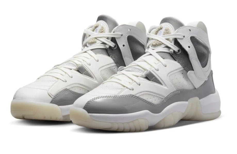 Gray jumpman best sale jordans