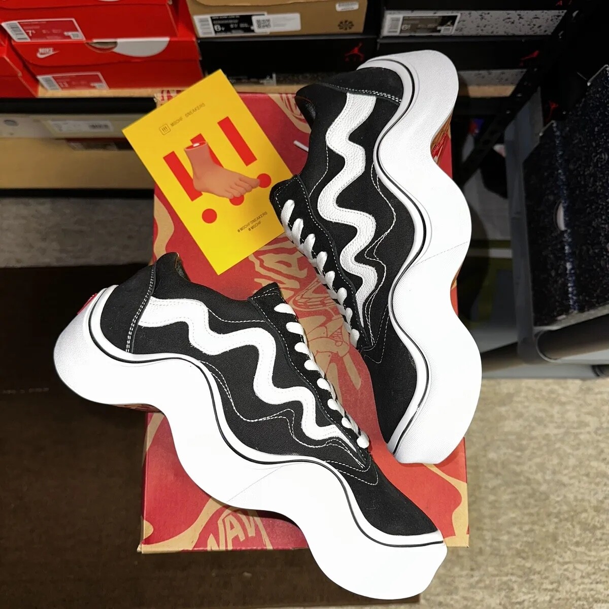 Size 11 - MSCHF Wavy Baby x Tyga Low Black for sale online Size 11 - MSCHF Wavy Baby x Tyga Low Black for sale online