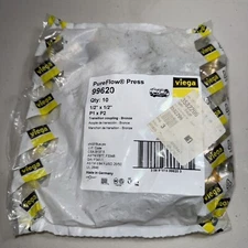 Pack of 10 - Viega PEX Press Adapter 1/2" x 1/2" ProPress - Bronze 99620