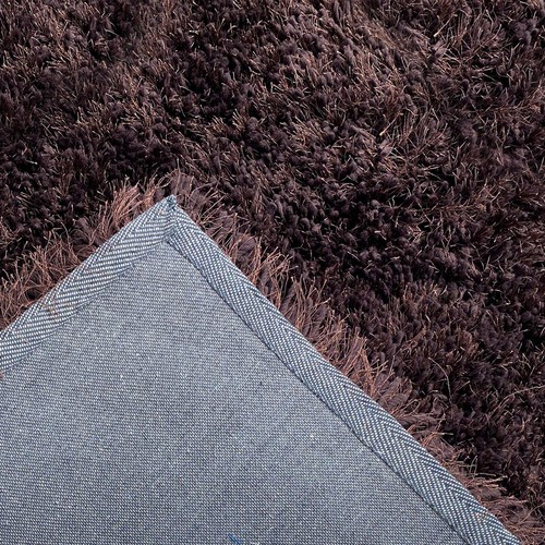 RugBerry 4x5 Brown Indoor Shag Area Rug Soft Fluffy Carpet - Picture 4 of 5