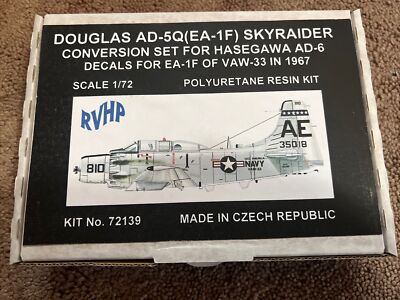 GRUMMAN Douglas AD-5Q EA-1 Conversion Set Hasegawa AD-6 Decals KIT No.72139 RVHP