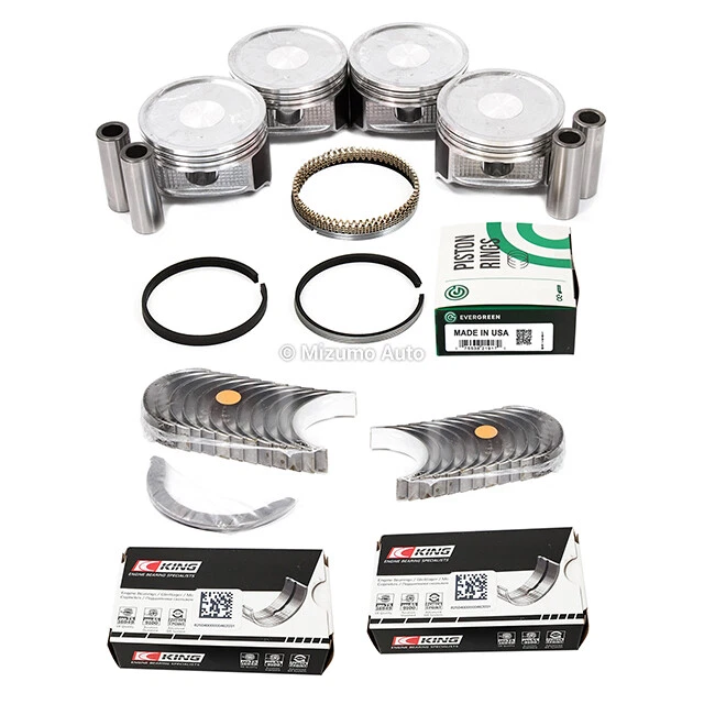 Pistons Main Rod Bearings Fit 04-11 Mitsubishi Outlander Eclipse Lancer 2.4 4G69 - Image 2 of 4
