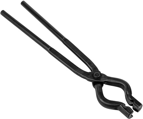 Blacksmith Tongs Set Wolf Jaw V-Bit Tongs Beginner Bladesmith Anvil Vise Forge. - Picture 10 of 10