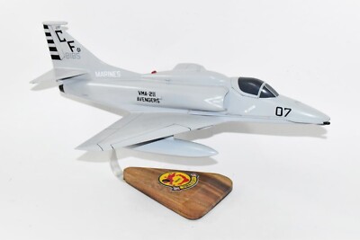 VMA-211 Avengers A-4M (1987) Model, 1/27th Scale, Mahogany, Navy