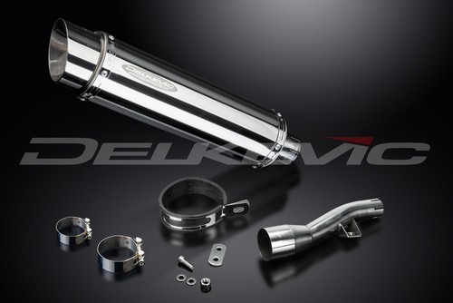 Yamaha XT250 08-22 Delkevic Slip On 14" Stainless Steel Round Muffler Exhaust - Picture 5 of 5