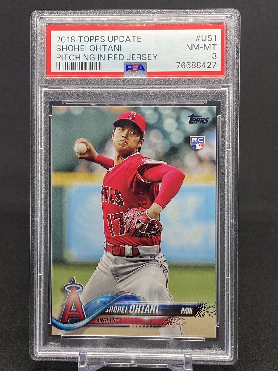 2018 Topps Update Series - Shohei Ohtani #US1 Pitching, Red Jersey