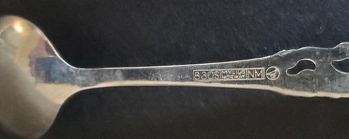 3 Cuchara Demitasse Noruega Vintage Brodrene Mylius Tele Patrón 830S Plata 4.5" - Imagen 10 de 10
