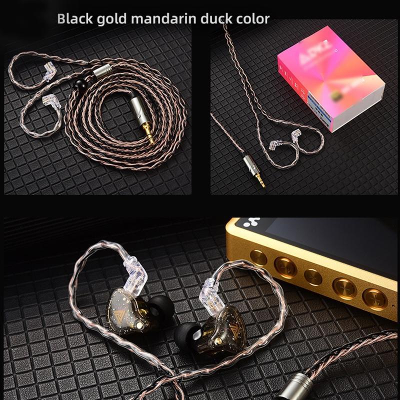 QKZ T1 8 Core TC Silver Plated Hifi Earphone Cable 2pin 0.75mm