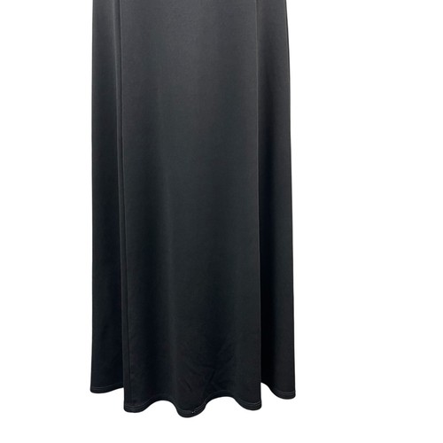 Coldwater Creek Women's Maxi Dress Medium Black Sleeveless Scoop Neck Minimalist - Picture 3 of 9