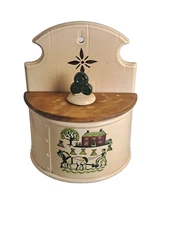 Metlox  Poppytrail Homestead Provincial Salt Box w/ Lid  8.5" Tall- UNMARKED