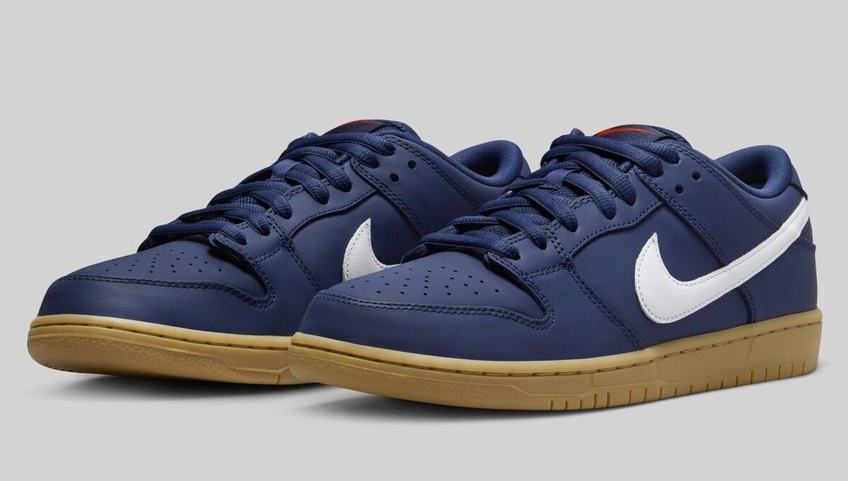 Nike SB Dunk Low Pro ISO Orange Label Navy Gum FJ1674-400 US Nike SB Dunk Low Pro ISO Orange Label Navy Gum FJ1674-400 US