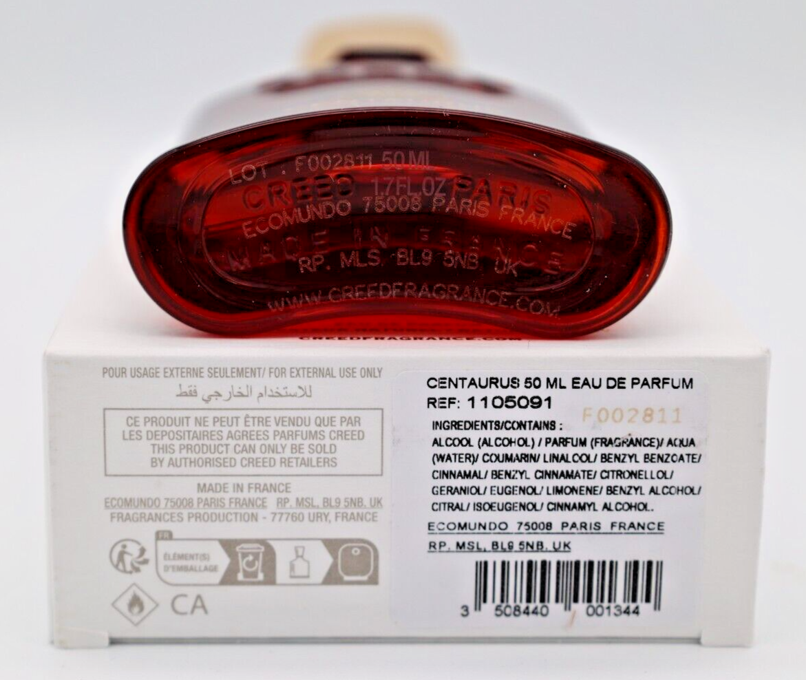 Creed Centaurus 50ml / 1.7 oz Batch F002811 Metal Cap SHIPS