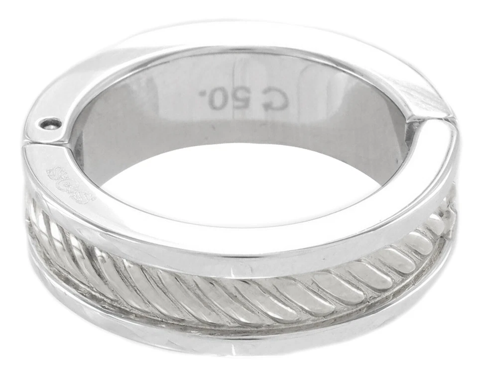 Anillo Rochet Damas Talla 5.5 Diseño Cable Acero Inoxidable Foto 3 de 3