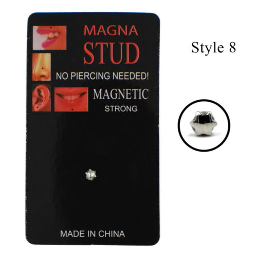 1 Stück Kein Piercing Magnetische Nasenstecker Lippen Ohrstecker Ohrringe < - Bild 19 von 37