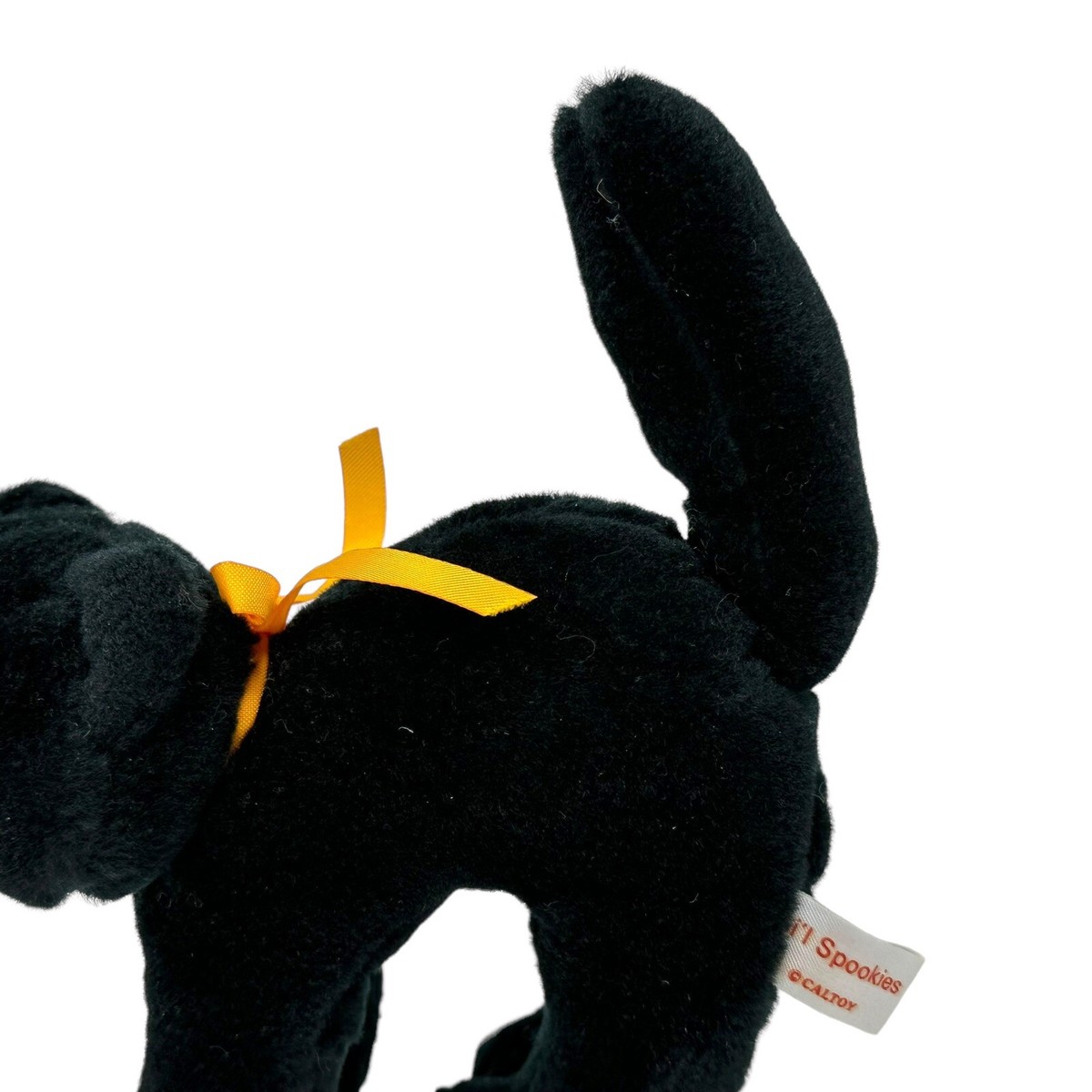 Vintage CALTOY Black Cat Plush Halloween Lil Spookies Taiwan