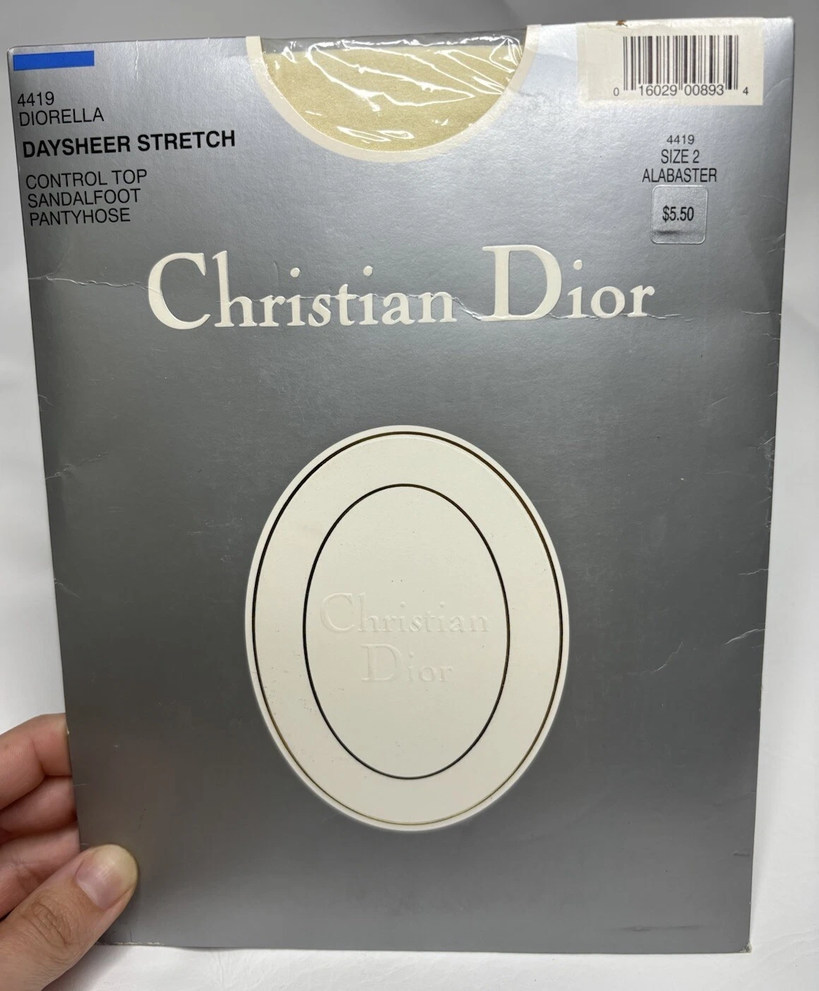 Sandales albâtre vintage Christian Dior Diorella Daysheer haut de contrôle taille 2