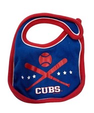 Chicago Cubs One Size Baby Infant Blue Red Feeding Drool Bib cotton