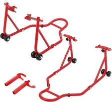 Motorcycle Stand Lift Universal U+L Fork 850lb Front Rear Combo Stand Lift Stand