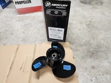 NEW ALUMINUM 9 1/2" X 8P MERCURY BLACK MAX PROP, 48-897748A11, 14 SPLINE, P9001