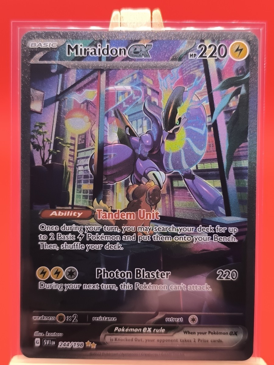 Miraidon ex 244/198 Scarlet & Violet Illustration Full Art Holo