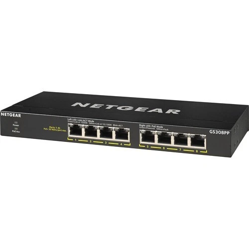 NETGEAR GS308PP 8-Port Gigabit Ethernet Unmanaged PoE Switch (83W) - Image 3 of 3