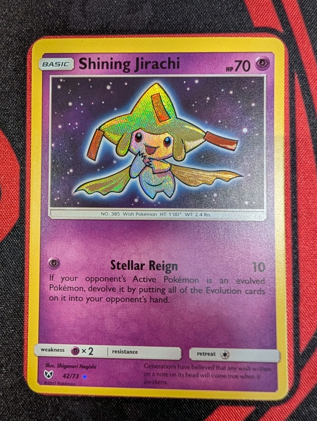 Shining Jirachi - 42/73 - Sun & Moon: Shining Legends - MP