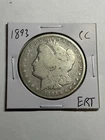 1893-CC Morgan Silver Dollar Nice VG+ Key Date Decent Eye Appeal