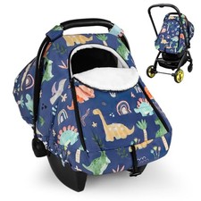 Winter Baby Car Seat Cover for Boys Girls, Warm and Cozy Infant Carseat Cover