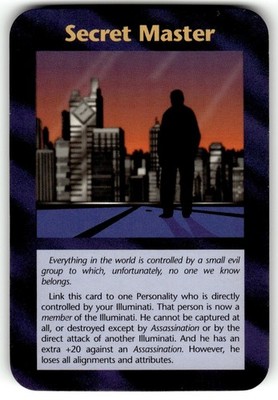 Secret Master Card Illuminati New World Order Assassins