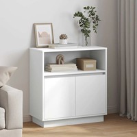 Sideboard Mit Led-Beleuchtung Weiß 71X34,5X75 Cm Holzwerkstoff