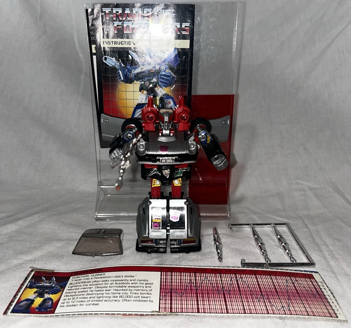 Bluestreak Transformers & Robots 1984 Year Manufactured Action