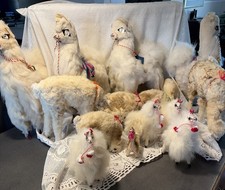 Vintage Alpaca Plush Llama Indigenous Made Real Fur Various Size Condition 15