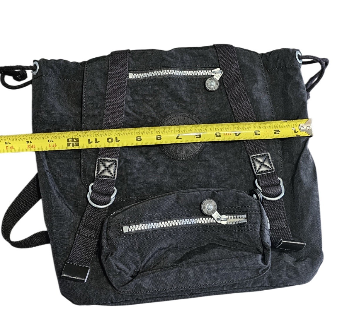 Kipling Black Nylon School Backpack /Drawstring/ … - image 7