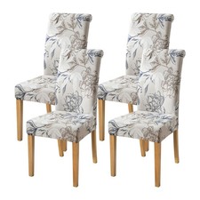 FORCHEER Chair Covers for Dining Room Set of 4 Elegant 4PC, Flowers