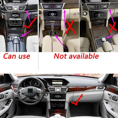 1 juego de pegatinas estilo fibra de carbono 5D decoración interior coche se adapta a Mercedes Benz W212 - Imagen 5 de 6