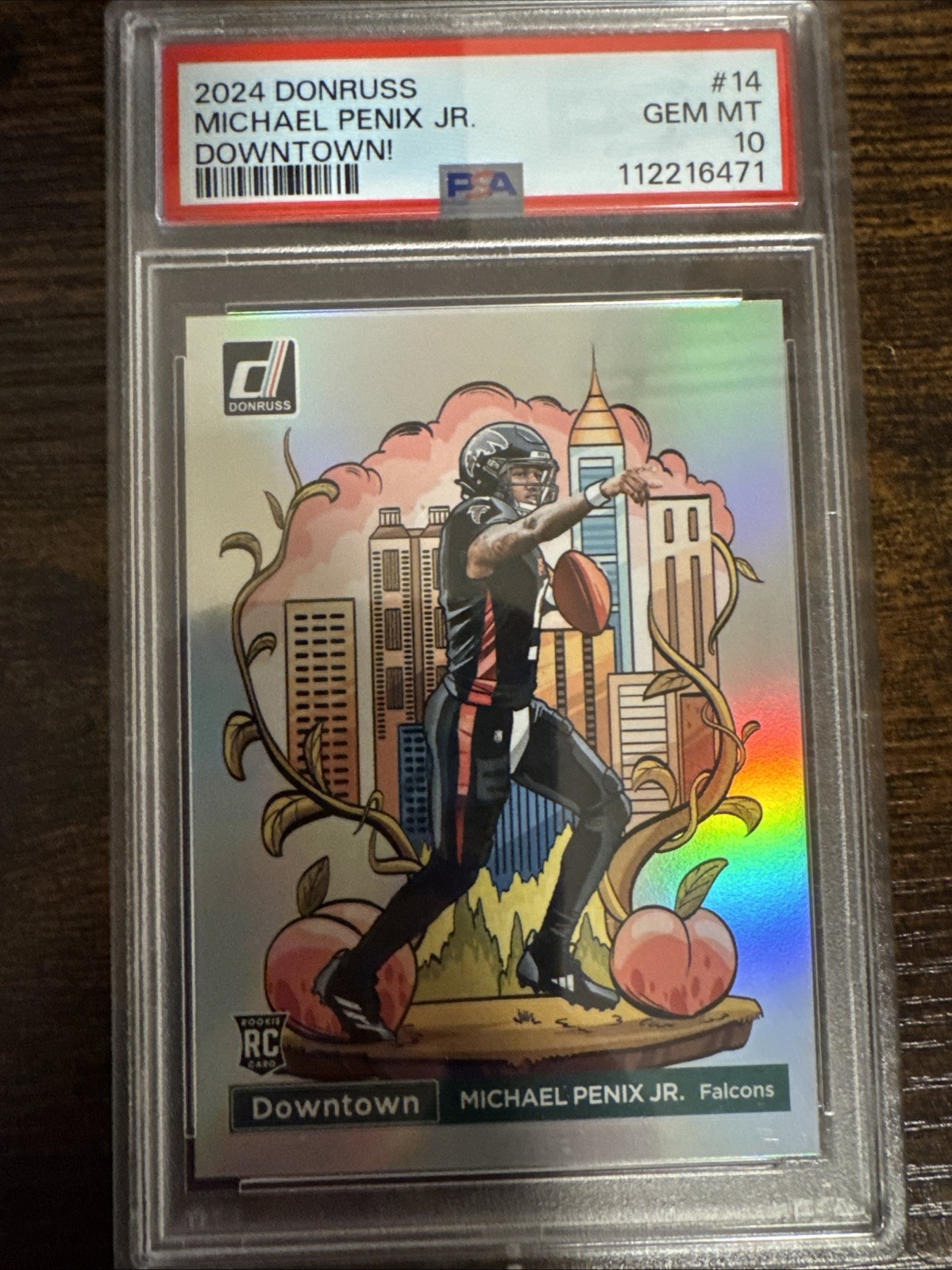 2024 Panini Donruss - Downtown! Michael Penix Jr. #14 (RC) PSA 10