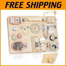 Large Montessori Activity Board with 16 Play Elements